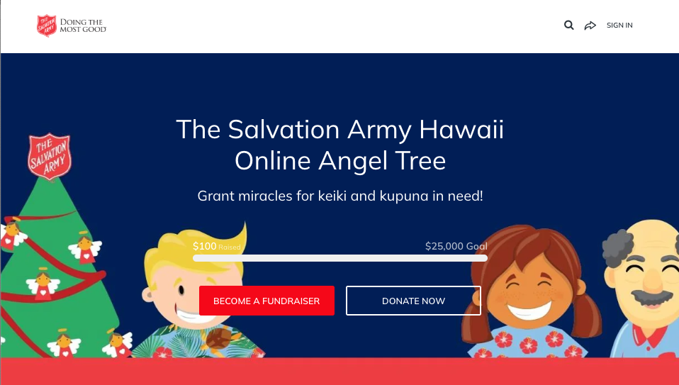 Online Angel Tree Homepage