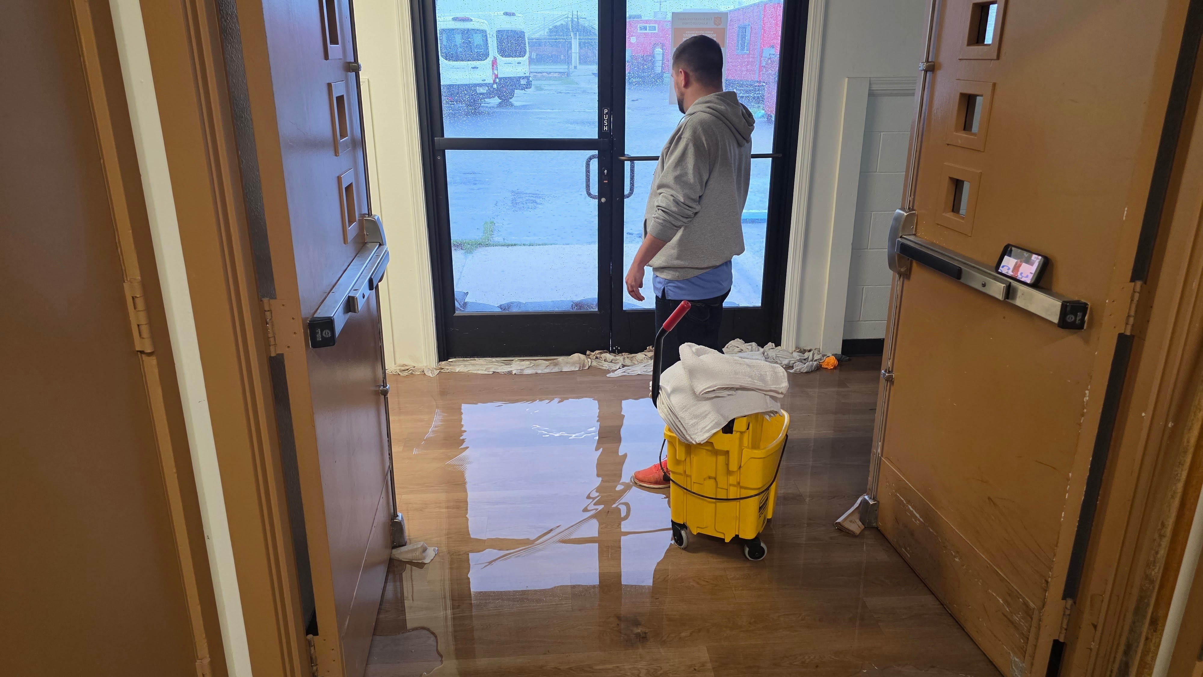 Kahului Corps flooded from storm