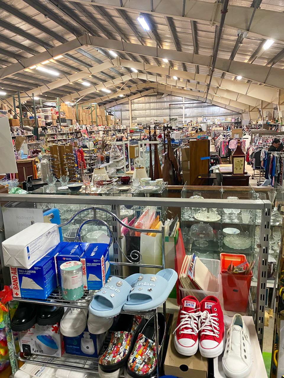 Interior of the Family Thrift Store in Tamuning, Guam