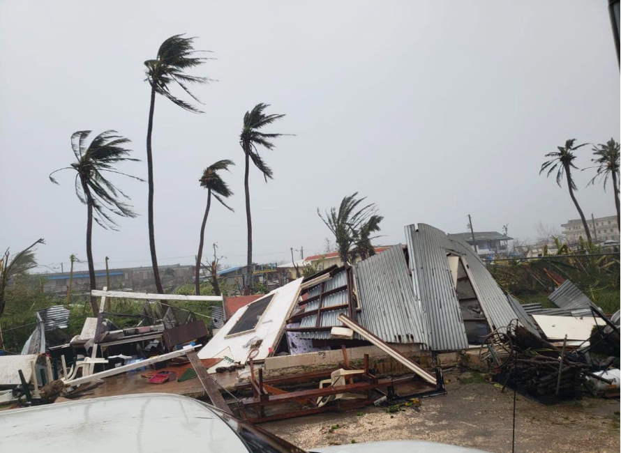 A member of The Salvation Army Saipan Corps lost their home in the high winds