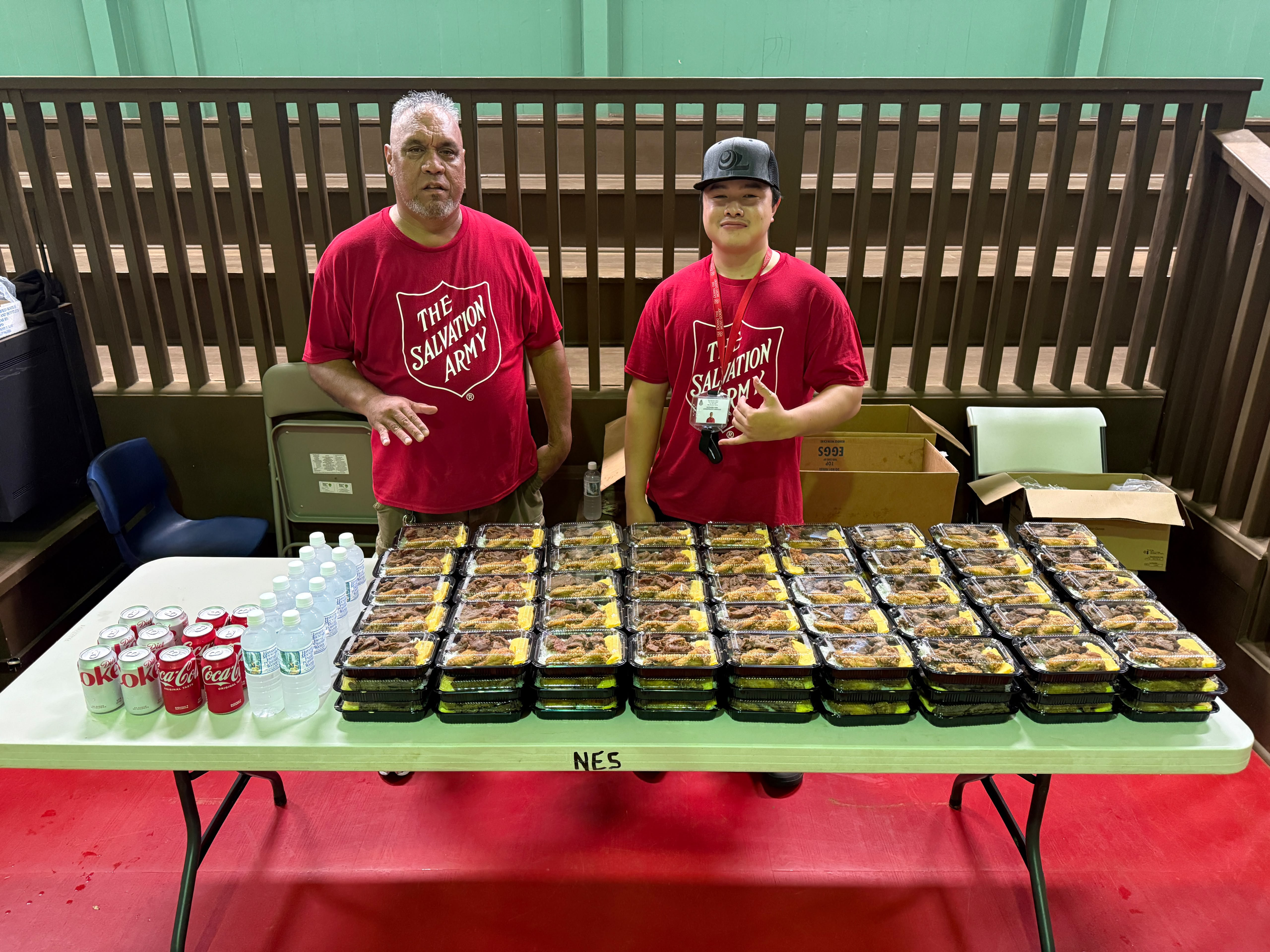 Bentos for guests staying in the county refuge areas