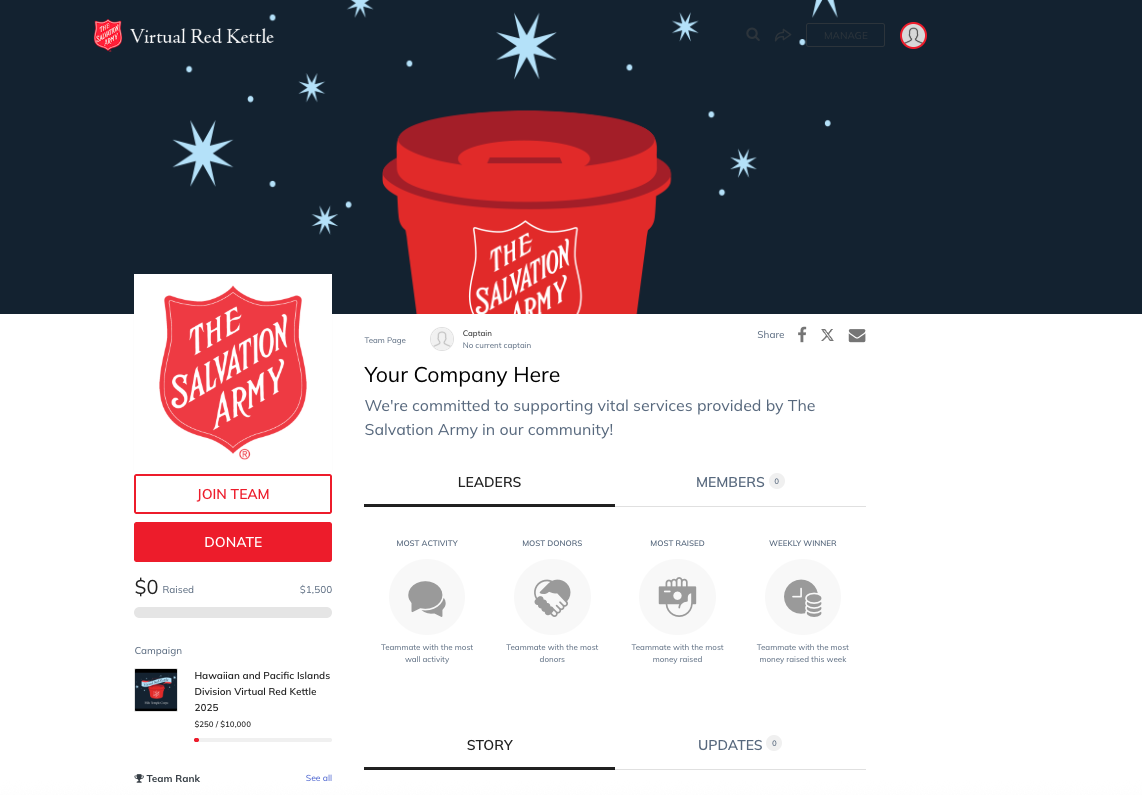 Personalize your team page