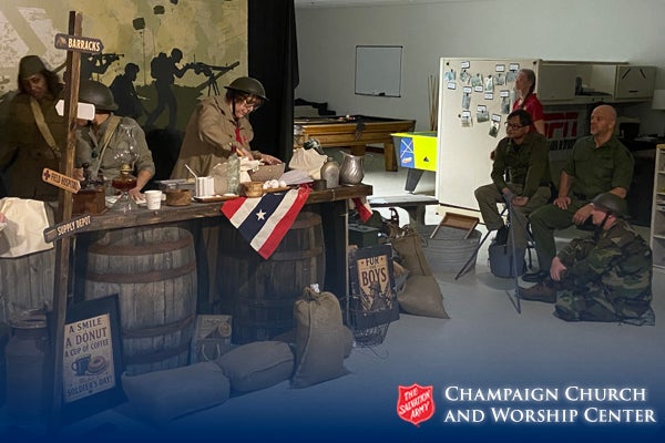 Veterans at the Veterans Services center - Champaign Church and Worship Center - North and Central Illinois Division. Veterans at the Veterans Services center - Champaign Church and Worship Center - North and Central Illinois Division.