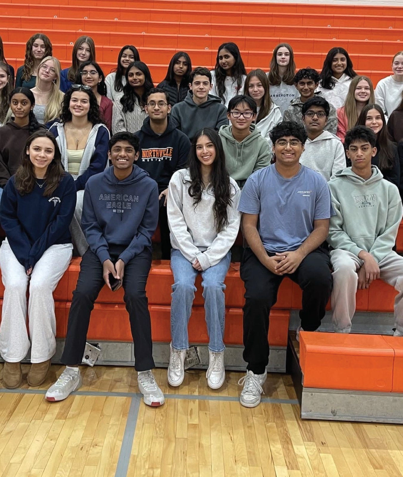 Northville High School Rotary Interact Club volunteers